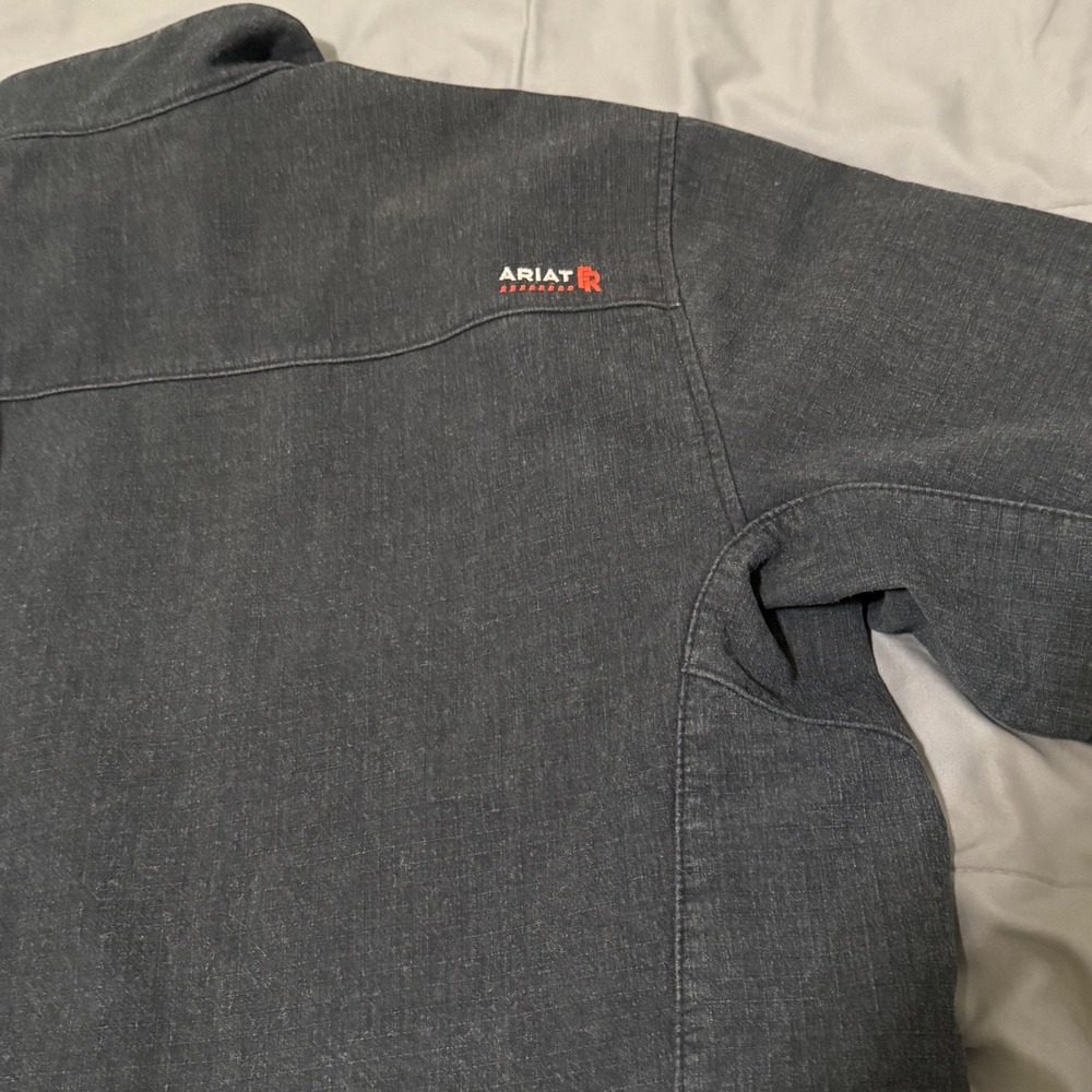 Ariat FR Mens XXL Black Flame Resistant Work Jacket CAT 3 NFPA 2112 Full Zip - Picture 8 of 11